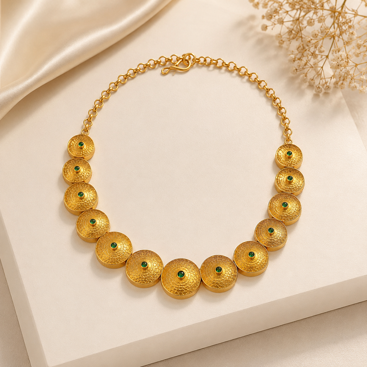 Antique Disc Necklace