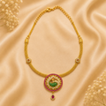 Peacock minimal  Necklace