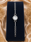 92.5 Silver CZ Diamond Women's Watch