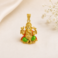 Gold Plated Silver Vinayagar Pendant