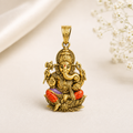 Gold Plated Silver Vinayagar Pendant
