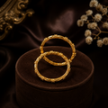 Gold Plated Diamond Finish Kids Bangle