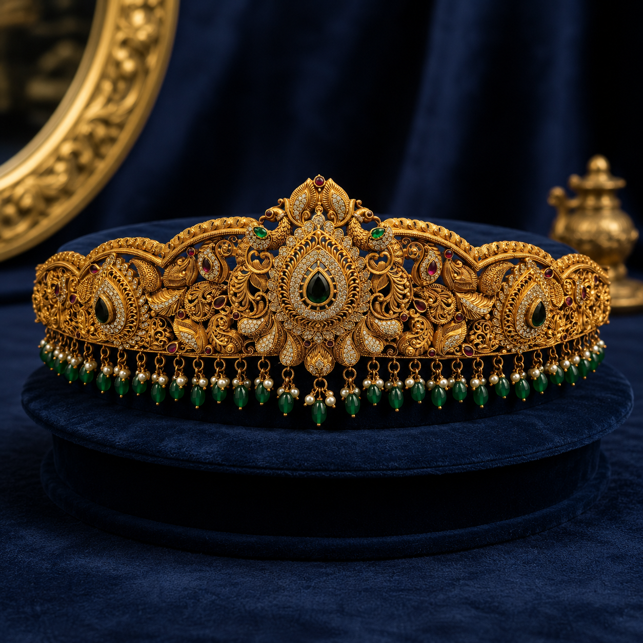 Grand Peacock CZ Oddiyanam